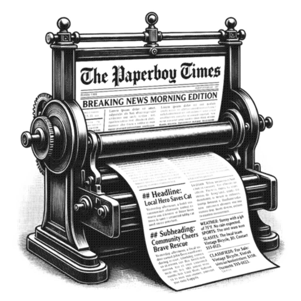 Printing Press Illustration